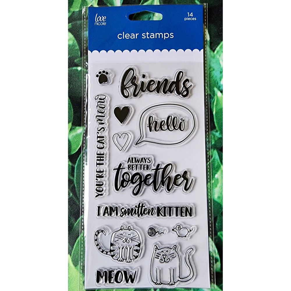 Love Nicole Clear Stamp Set - Cat Friends Meow Kitten